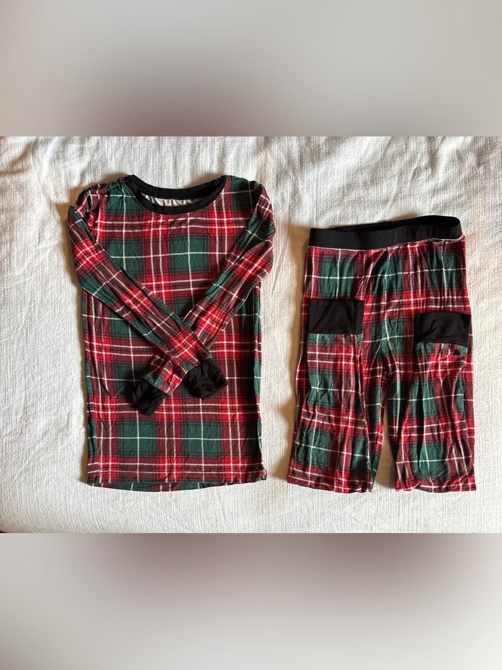 Little Sleepies Plaid pj set